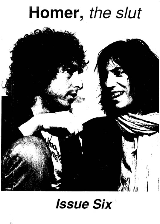homer the slut #6 bob Dylan Fanzine