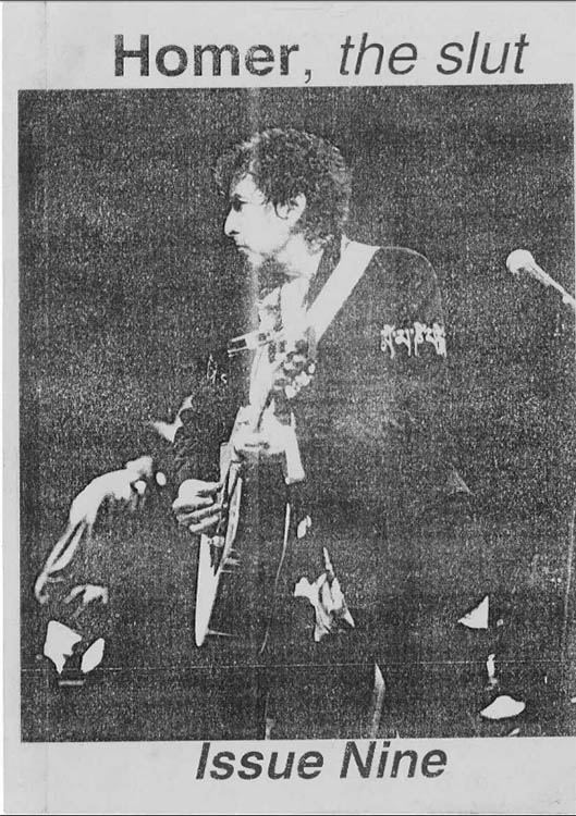 homer the slut #9 bob Dylan Fanzine