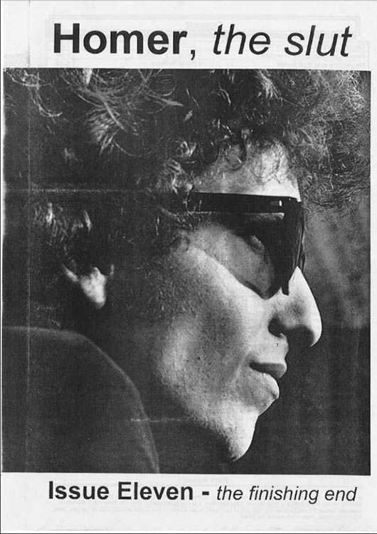homer the slut #11 bob Dylan Fanzine