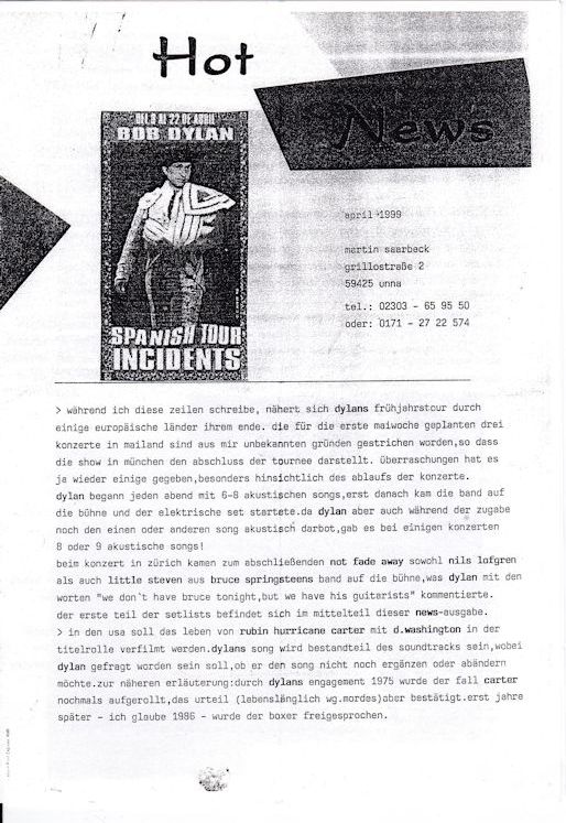 Hot News 1999 04 German Fanzine