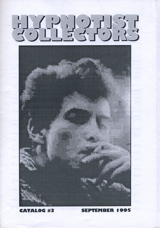 hypnotist collector's catalog  #3 bob Dylan Fanzine