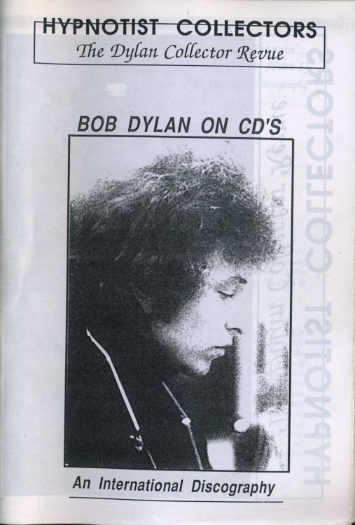 hypnotist collector's bob Dylan on CD's Fanzine