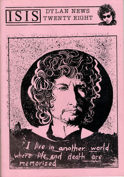 isis #28 bob Dylan Fanzine