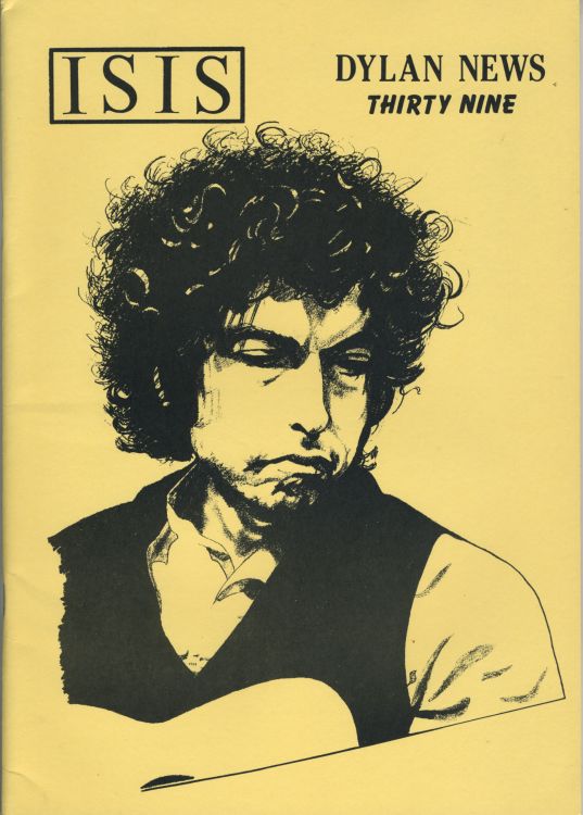 isis #39 bob Dylan Fanzine