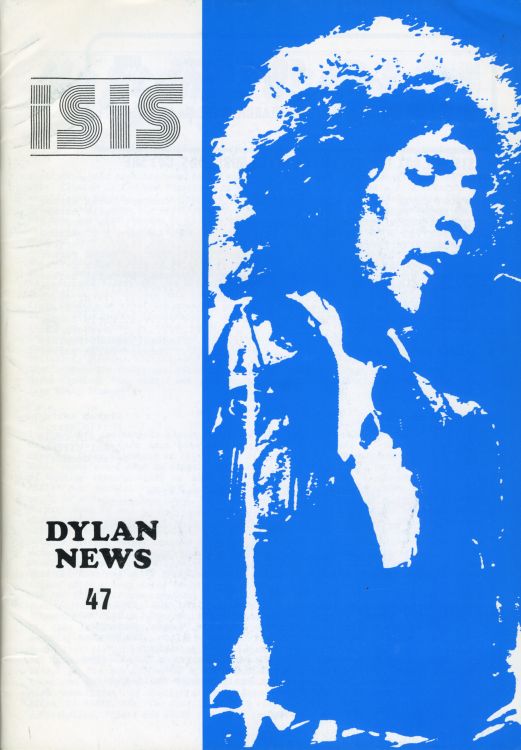 isis #47 bob Dylan Fanzine