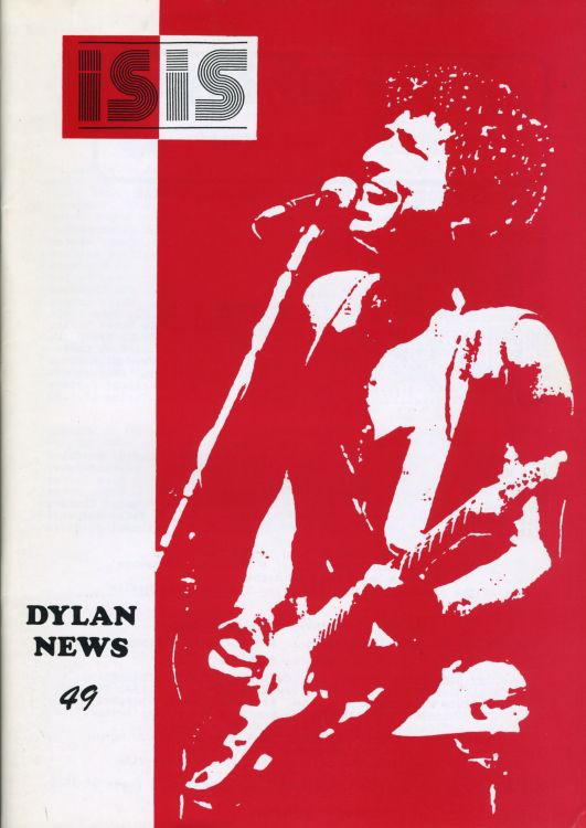 isis #49  bob Dylan Fanzine