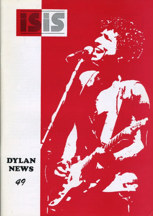 isis #49 bob Dylan Fanzine