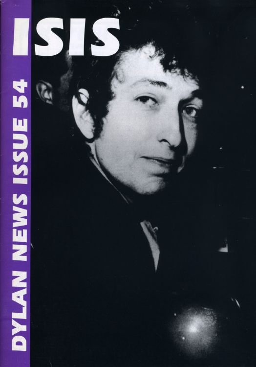 isis #54 bob Dylan Fanzine