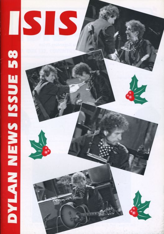 isis #58 bob Dylan Fanzine