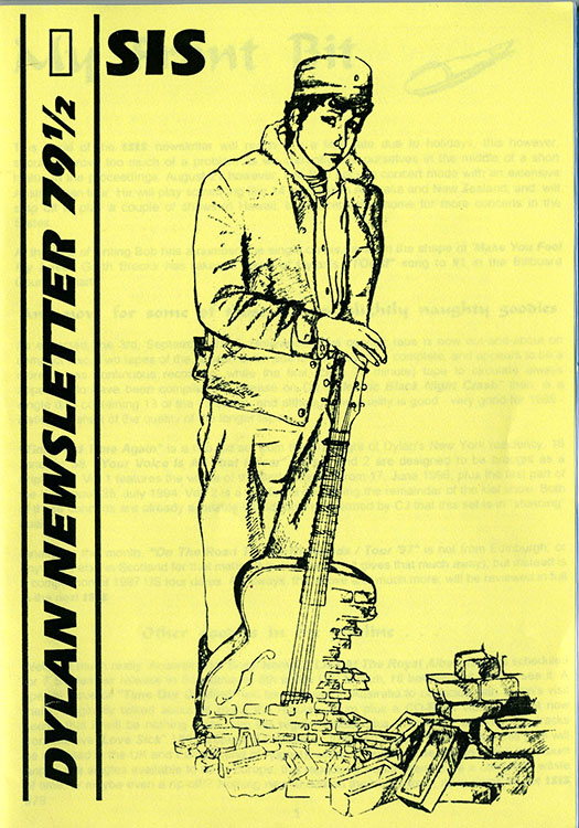 isis newsletter #79 1/2  bob Dylan Fanzine