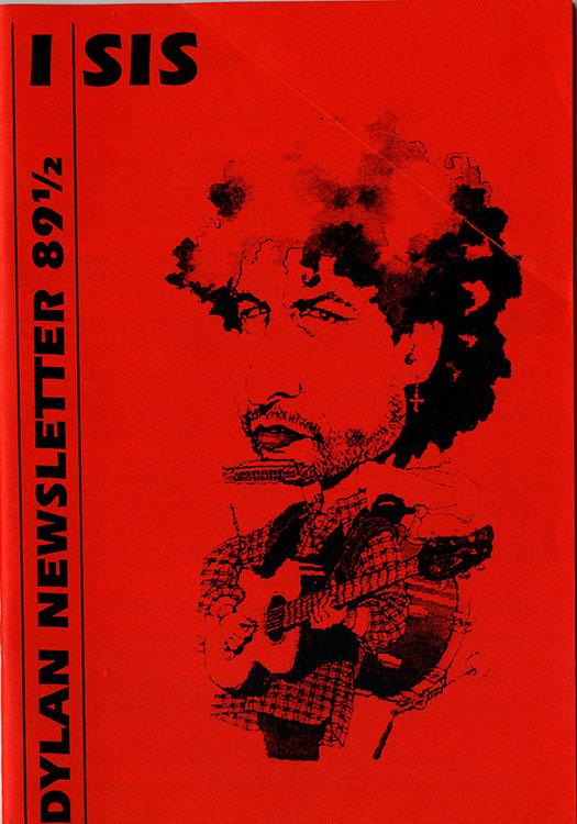 isis newsletter #89 1/2  bob Dylan Fanzine