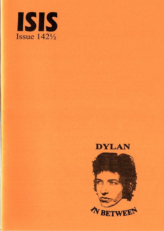 isis newsletter #142 1/2  bob Dylan Fanzine