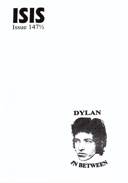 isis newsletter #147 1/2  bob Dylan Fanzine