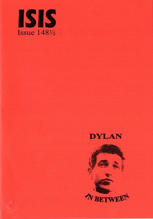 isis newsletter #148 1/2  bob Dylan Fanzine