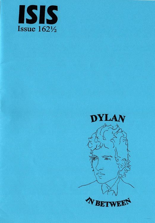 isis newsletter #162 1/2  bob Dylan Fanzine