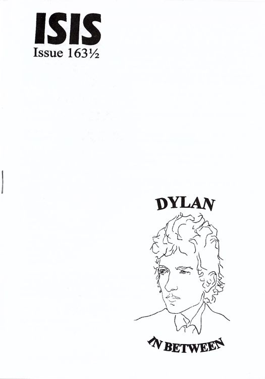 isis newsletter #163 1/2  bob Dylan Fanzine