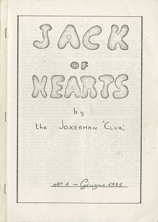 jack of hearts #1 bob Dylan Fanzine
