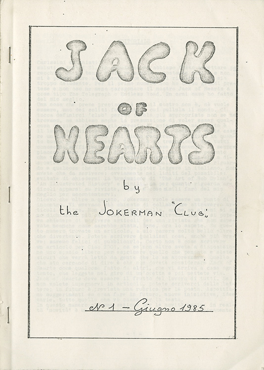 jack of hearts #1 bob Dylan Fanzine