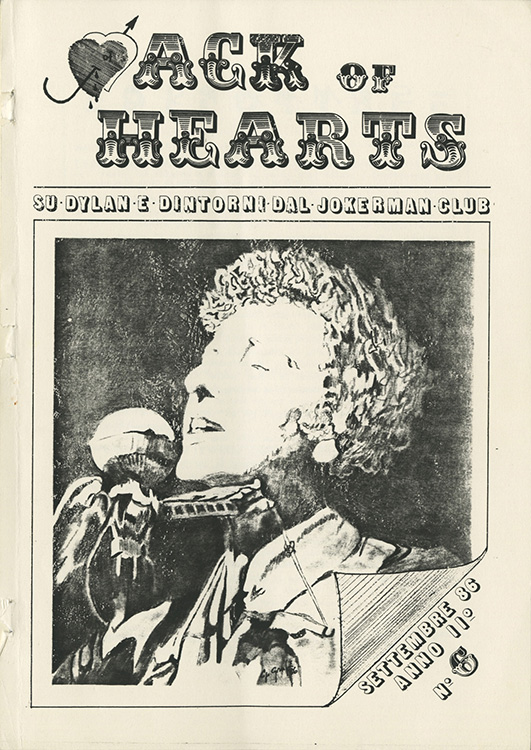 jack of hearts #6 bob Dylan Fanzine