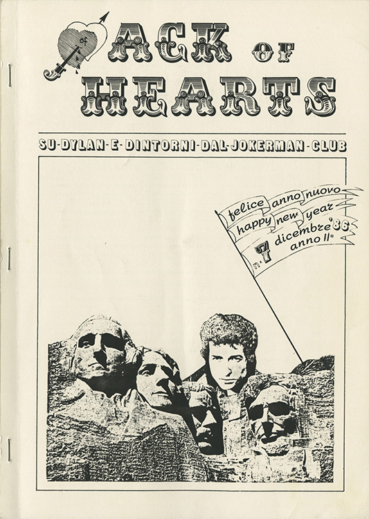 jack of hearts #7 bob Dylan Fanzine