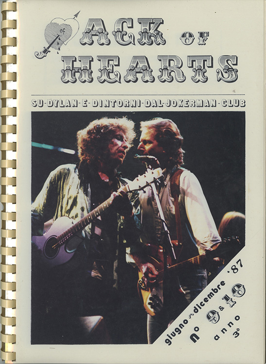 jack of hearts #9-10 bob Dylan Fanzine