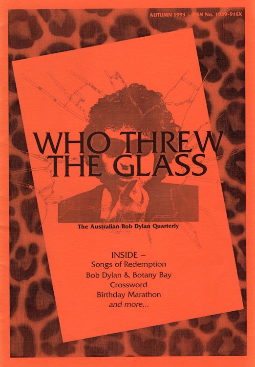 who threw the glass #1 bob Dylan Fanzine