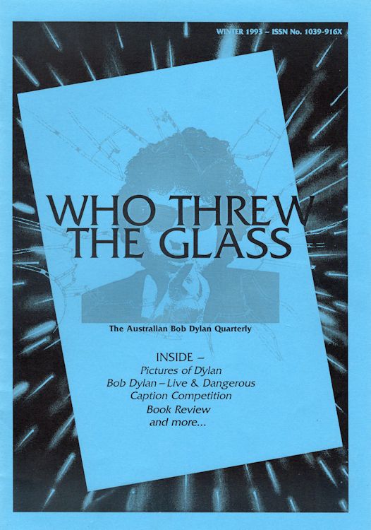 who threw the glass #2 bob Dylan Fanzine