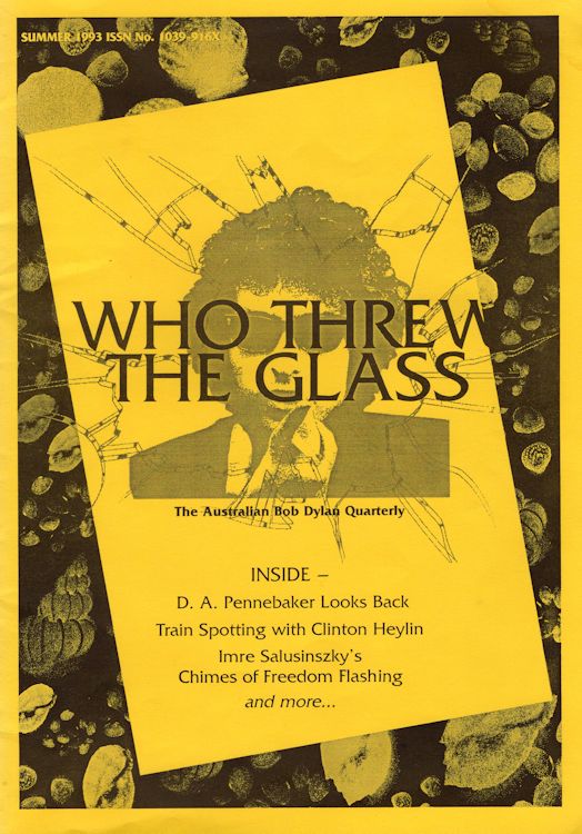 who threw the glass #4 bob Dylan Fanzine