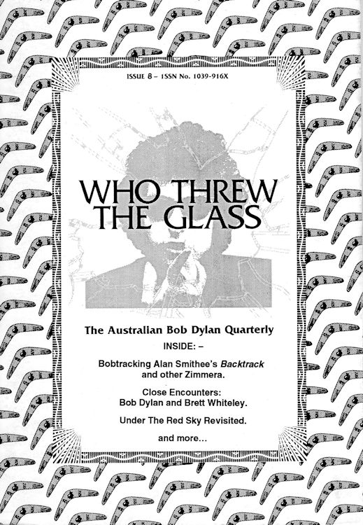 who threw the glass #8 bob Dylan Fanzine