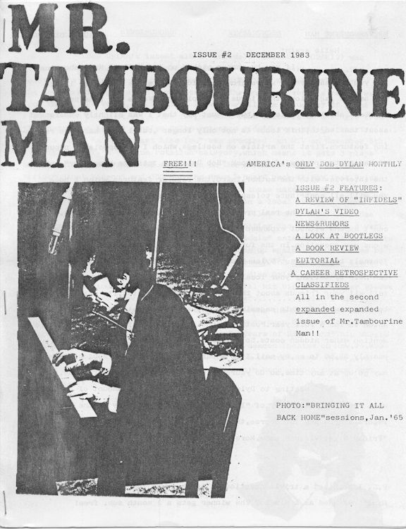 Bob Dylan fanzine Mr Tambourine Man 02