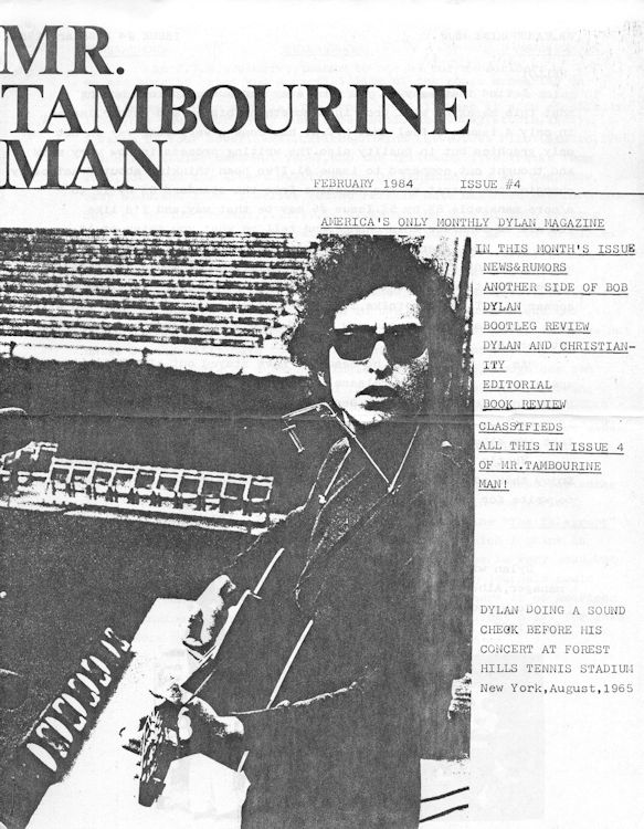 Bob Dylan fanzine Mr Tambourine Man 04