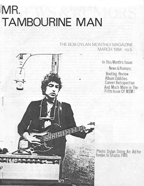 Bob Dylan fanzine Mr Tambourine Man 05
