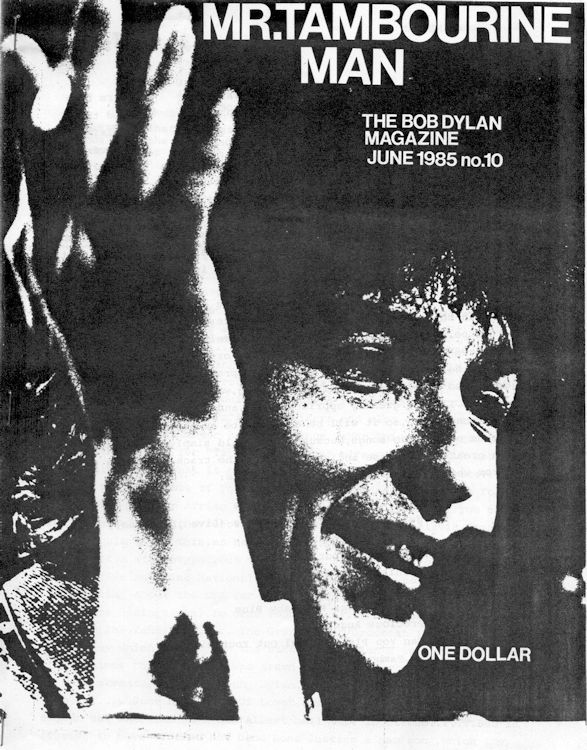 Bob Dylan fanzine Mr Tambourine Man 10