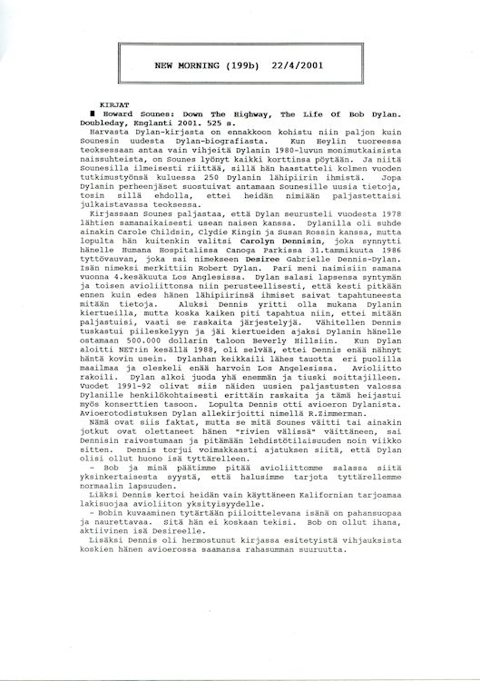 new morning newsletter final issue in Finnish