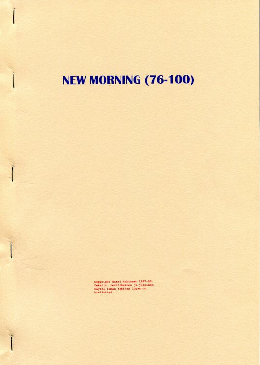 new morning porin 76-100 Dylan book in Finnish