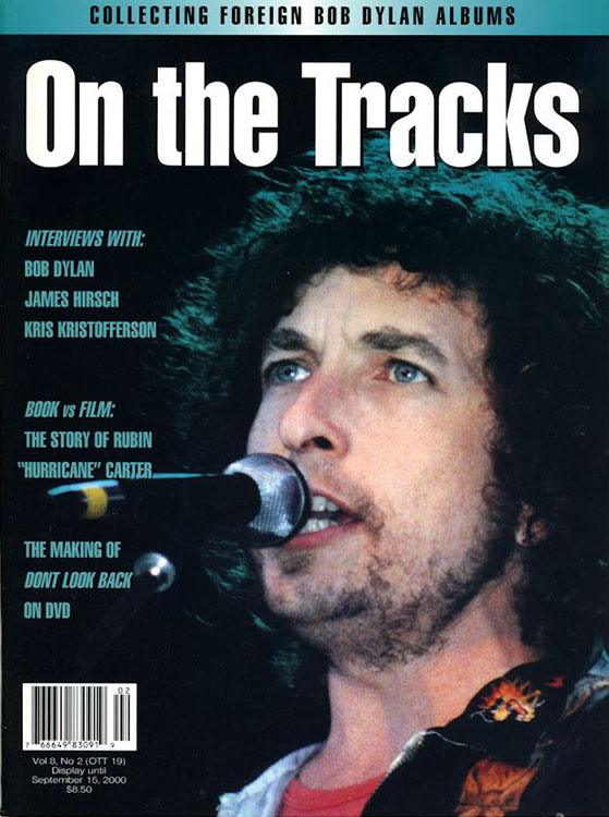 on the tracks Vol 8 #2 bob Dylan Fanzine