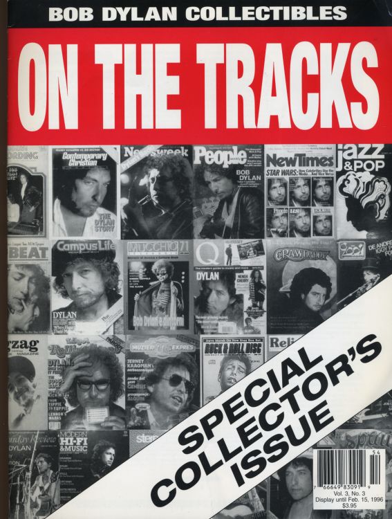 on the tracks Vol 3 #3 (February 1996 7 bob Dylan Fanzine