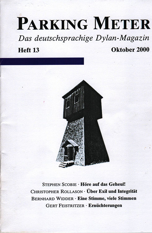 parking meter #13 bob Dylan Fanzine