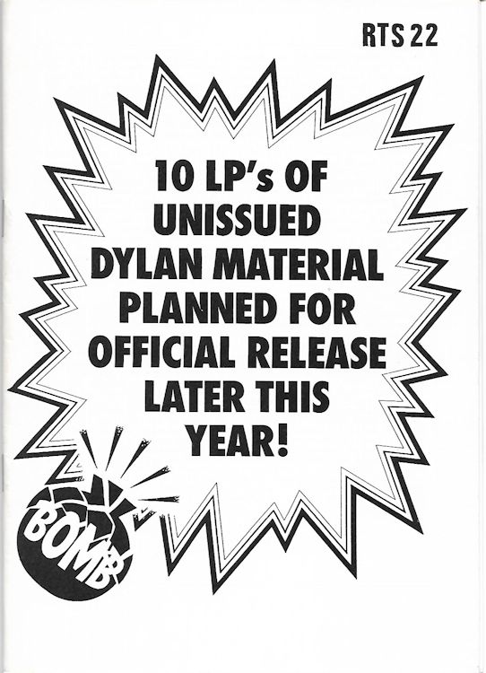 the rolling telegraph supplement #22 bob Dylan Fanzine