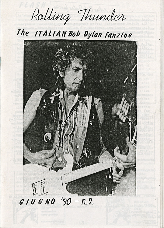 rolling thunder italy #2 bob Dylan Fanzine