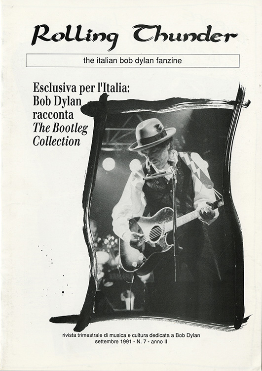 rolling thunder italy #7 bob Dylan Fanzine