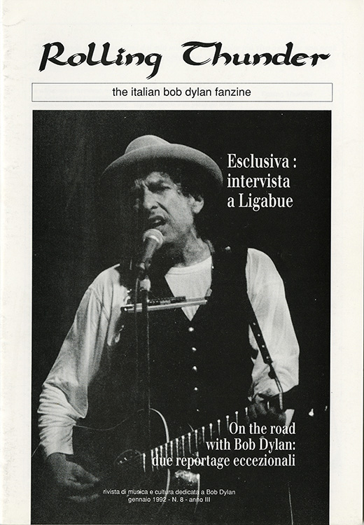 rolling thunder italy #8 bob Dylan Fanzine