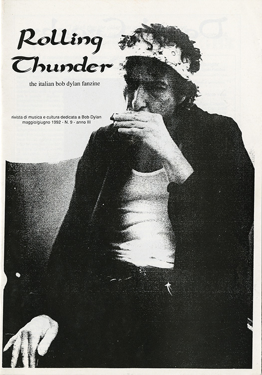 rolling thunder italy #9 bob Dylan Fanzine