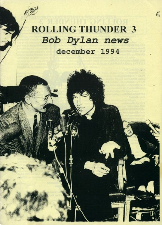 rolling thunder belgium #3 bob Dylan Fanzine