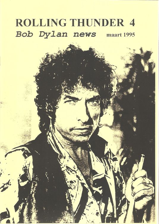 rolling thunder belgium #4 bob Dylan Fanzine