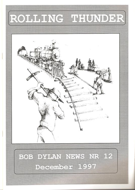rolling thunder belgium #12 bob Dylan Fanzine