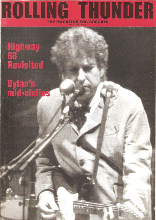 rolling thunder belgium #13 bob Dylan Fanzine