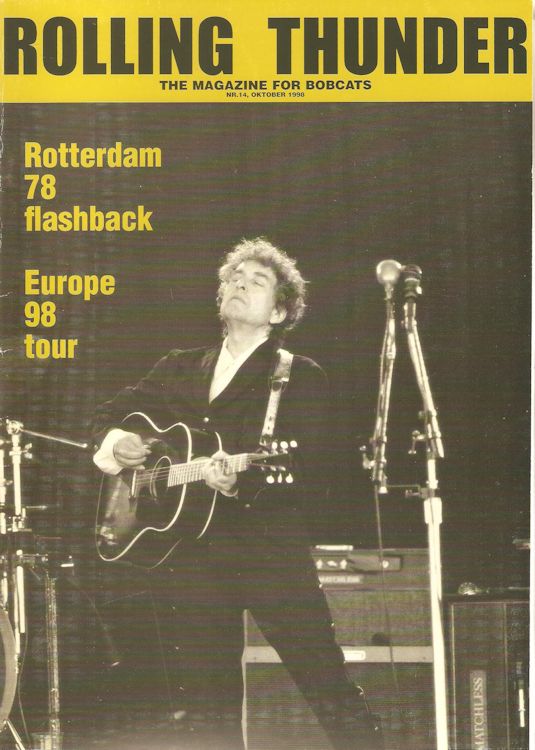 rolling thunder belgium #14 bob Dylan Fanzine