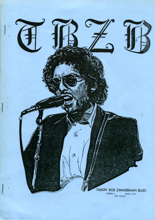 talkin' bob zimmerman blues #4 blue bob Dylan Fanzine