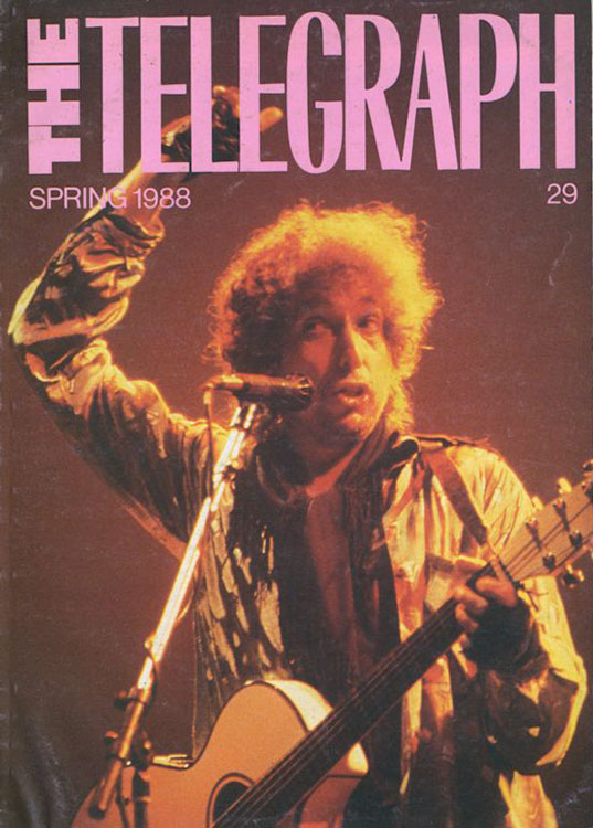 the telegraph #29 bob Dylan Fanzine
